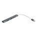 Maxxter Концентратор USB Type-C Maxxter 1xUSB-A 3.0, 2xUSB-A 2.0, 1xUSB-C (PD100W charging), 1хUSB-C Gray (HU3C-4P1PD-01)
