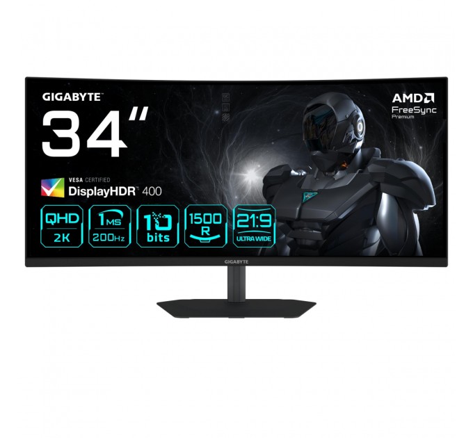 Монітор 34" G34WQC2 EK GIGABYTE