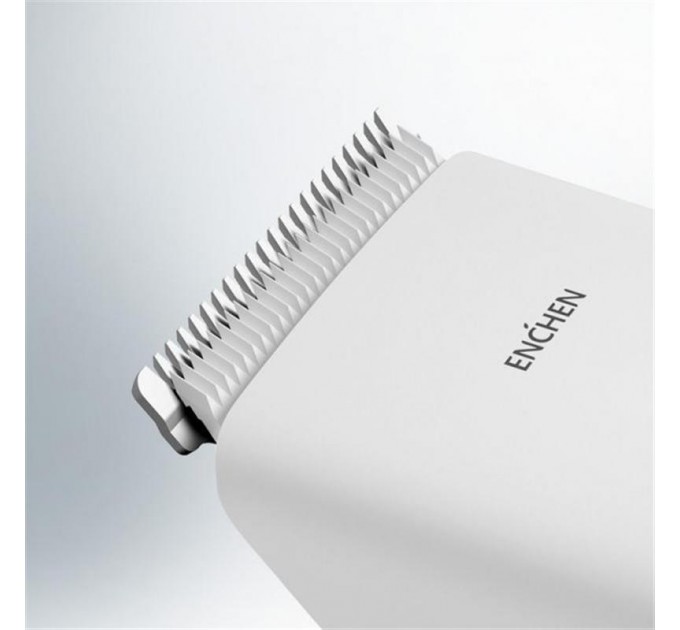 Машинка для стрижки Enchen Boost White Set + Пеньюар і ножниці