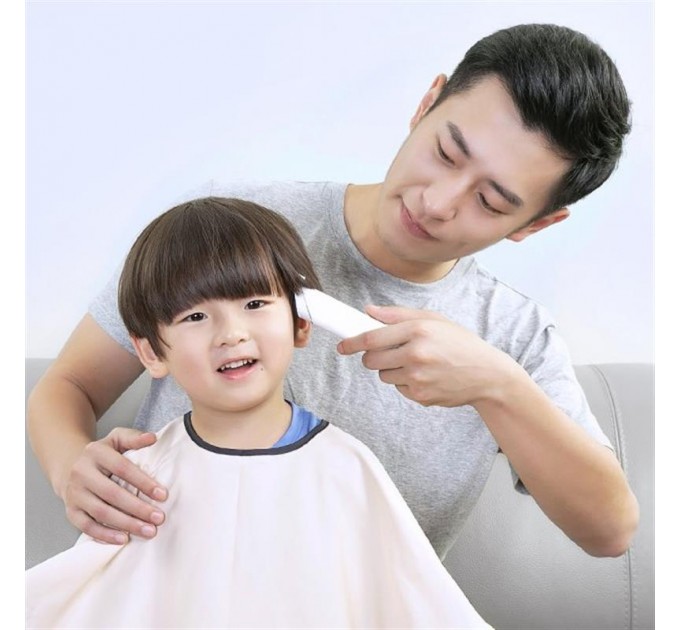 Машинка для стрижки Enchen Boost White Set + Пеньюар і ножниці