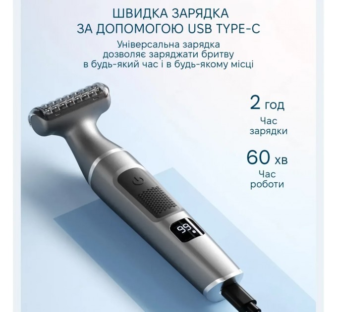 Тример для тіла Enchen A1 Grey