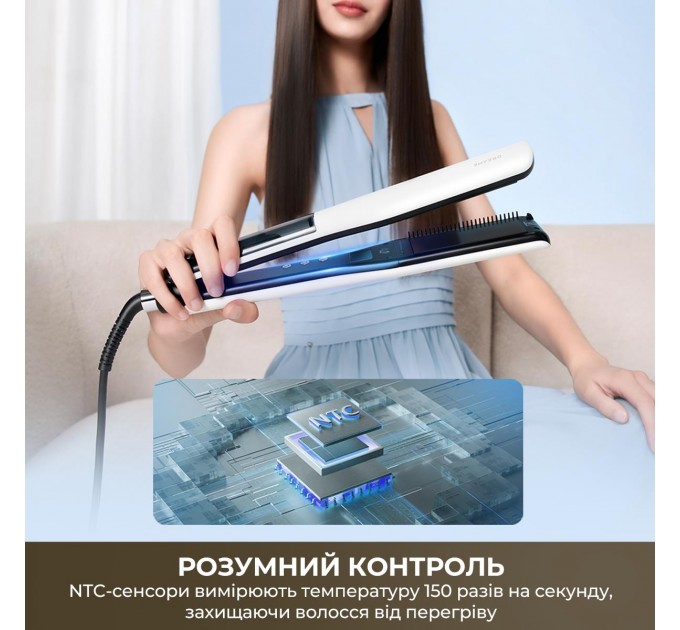 Випрямляч для волосся Dreame AuraSteam Straight White (AA01A)
