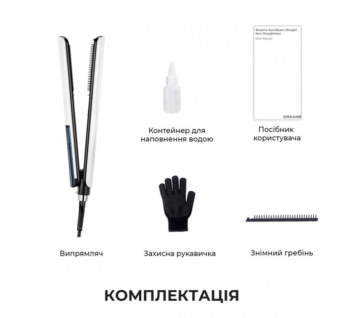 Випрямляч для волосся Dreame AuraSteam Straight White (AA01A)