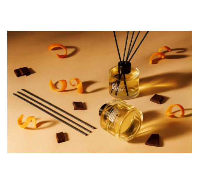 VITOL Ароматизатор для автомобіля VITOL Home Sticks Orangettes au Chocolat 130 мл (VHS05)