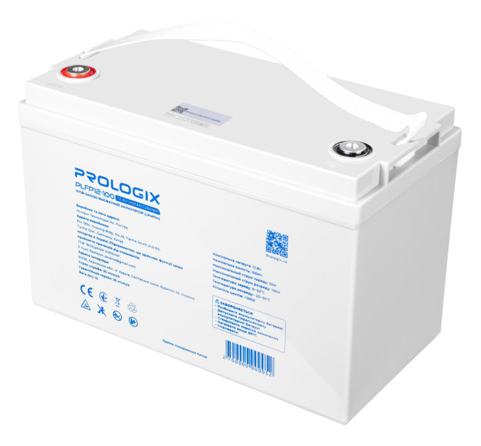 Prologix Акумуляторна батарея Prologix 12.8V 100AH 1280Wh (PLFP12-100) LiFePO4