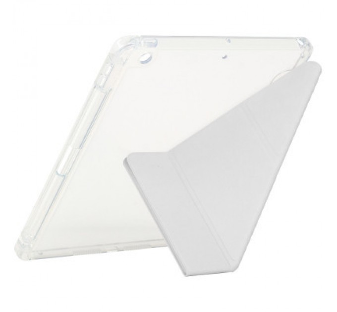 BeCover Чохол до планшета BeCover Ultra Slim Origami Transparent Apple Pencil Apple iPad 10.2 2019/2020/2021 Gray (711099)