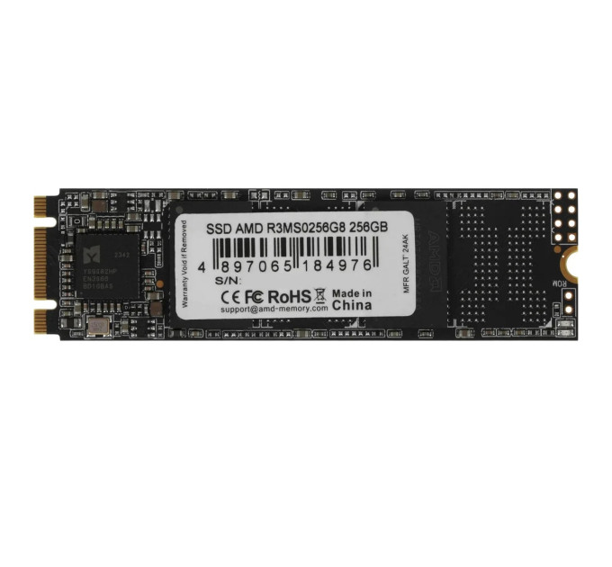 AMD Накопичувач SSD 256GB AMD Radeon R3 M.2 2280 SATA III 3D NAND TLC (R3MS0256G8)