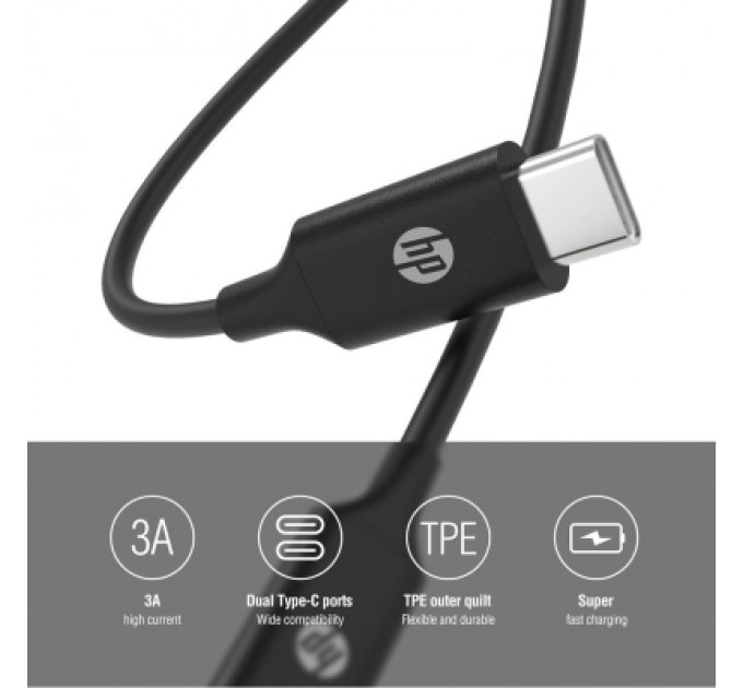 Дата кабель HP DHC-TC107-1M USB3.1 G1 CtoC PD Fast Cable HP (HP_DHC-TC107-1M)