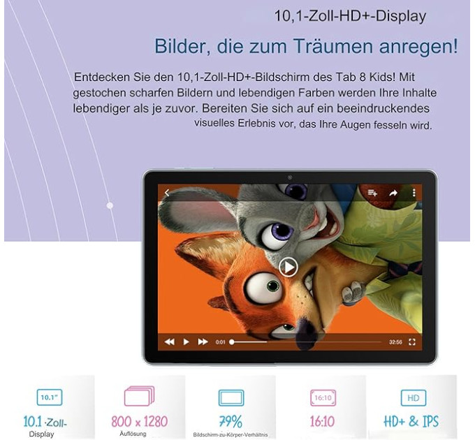 Blackview Планшет Blackview Tab 8 Kids 4/128GB Pudding Pink (6931548313038)