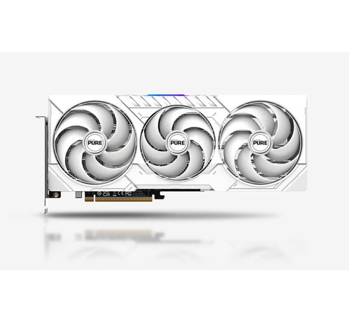 Sapphire Відеокарта SAPPHIRE Radeon RX 9070 XT 16GB GDDR6 PURE GAMING OC білий