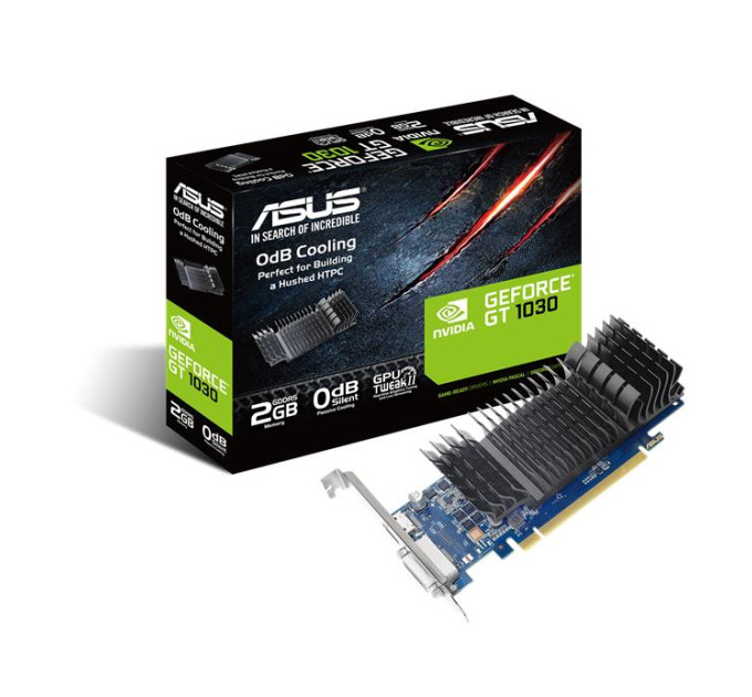 ASUS components Відеокарта ASUS GeForce GT 1030 2GB GDDR5 low profile silent GT1030-SL-2G-BRK