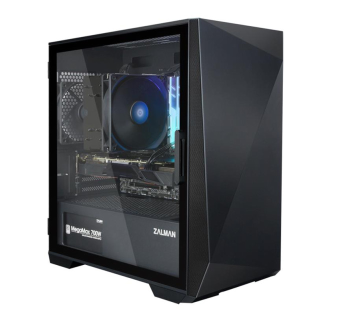 Zalman Корпус Zalman Z1 Iceberg без БЖ, 2xUSB3.0, 1xUSB2.0, 3x120мм, VGA 330мм, LCS ready, TG Side Panel, mATX, чорний