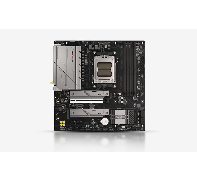 Sapphire Материнcька плата SAPPHIRE PULSE B850M WIFI sAM5 B850 4xDDR5 M.2 HDMI DP Wi-Fi BT mATX