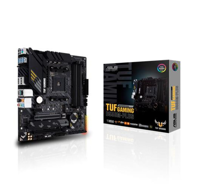 ASUS components Материнcька плата ASUS TUF GAMING B550M-PLUS sAM4  B550 4xDDR4 M.2 HDMI DP mATX