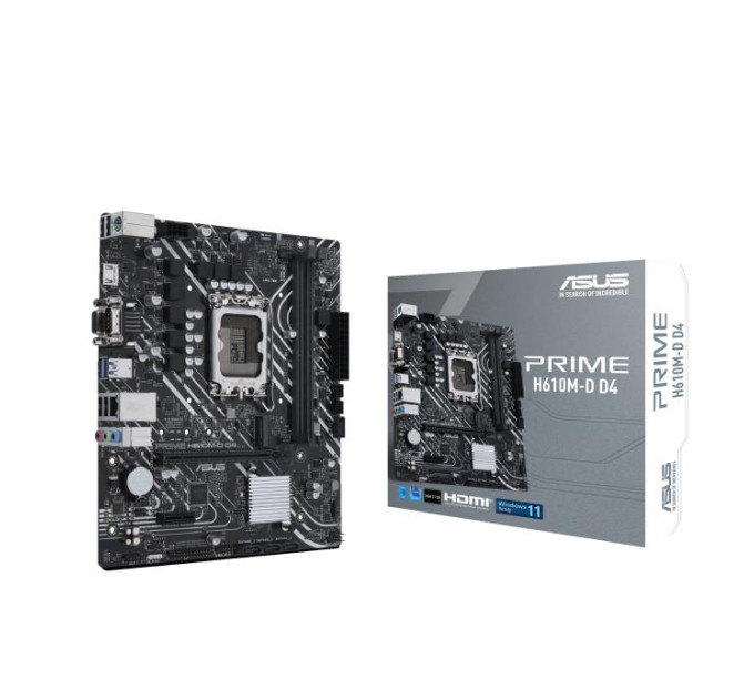 ASUS components Материнcька плата ASUS PRIME H610M-D D4 s1700 H610 2xDDR4 M.2 HDMI D-Sub mATX