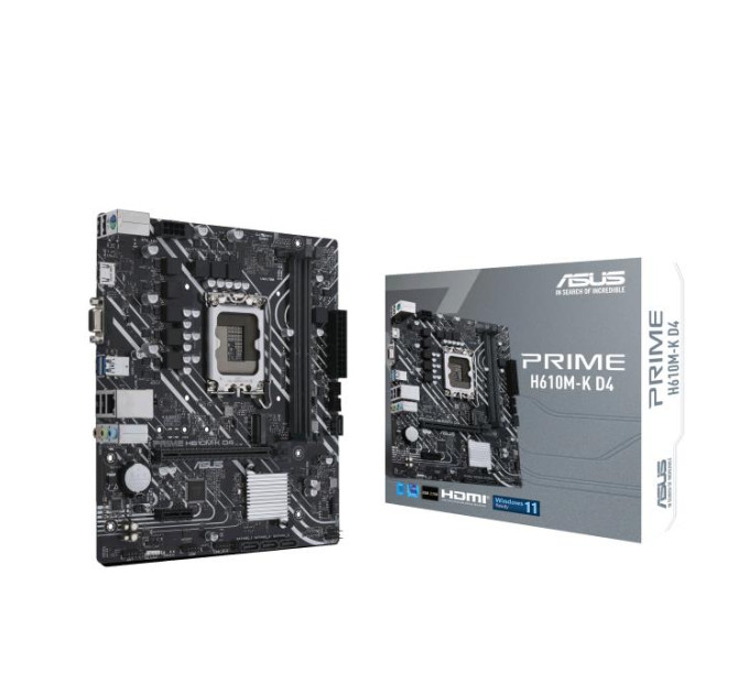ASUS components Материнcька плата ASUS PRIME H610M-K D4 s1700 H610 2xDDR4 M.2 HDMI D-Sub mATX
