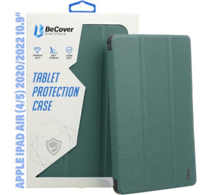 BeCover Чохол до планшета BeCover Soft Edge Apple iPad Air (4/5) 2020/2022 10.9" Dark Green (711120)