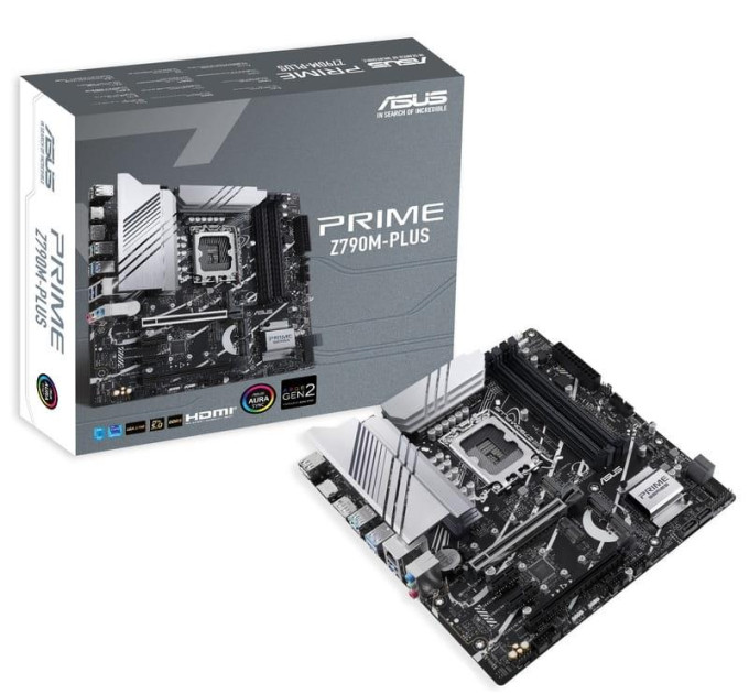 ASUS components Материнcька плата ASUS PRIME Z790M-PLUS s1700 Z790 4xDDR5 M.2 HDMI DP mATX