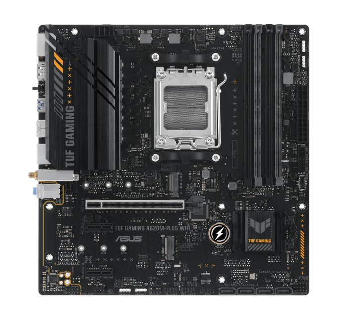 ASUS components Материнcька плата ASUS TUF GAMING A620M-PLUS WIFI sAM5 A620 4xDDR5 HDMI DP Wi-Fi BT mATX