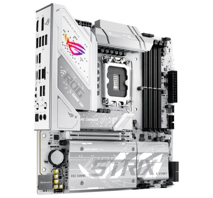ASUS components Материнcька плата ASUS ROG STRIX B860-G GAMING WIFI s1851 B860 4xDDR5 M.2 DP HDMI USB Type-C Wi-Fi BT mATX білий