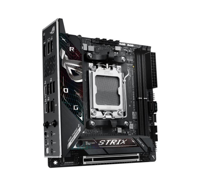 ASUS components Материнcька плата ASUS ROG STRIX B850-I GAMING WIFI sAM5 B850 2xDDR5 M.2 HDMI USB Type-C Wi-Fi BT mITX
