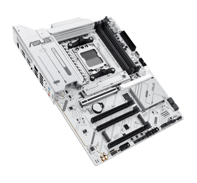 ASUS components Материнcька плата ASUS X870 MAX GAMING WIFI7 W sAM5 X870 4xDDR5 M.2 HDMI USB Type-C Wi-Fi BT ATX білий