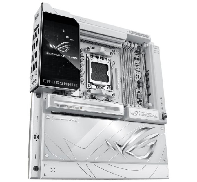 ASUS components Материнcька плата ASUS ROG CROSSHAIR X870E GLACIAL sAM5 X870E 4xDDR5 M.2 USB Type-C Wi-Fi BT E-ATX білий