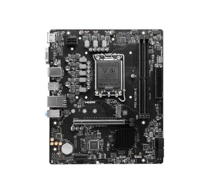 MSI components Материнcька плата MSI PRO H610M-E s1700 H610 2xDDR5 M.2 HDMI D-Sub mATX