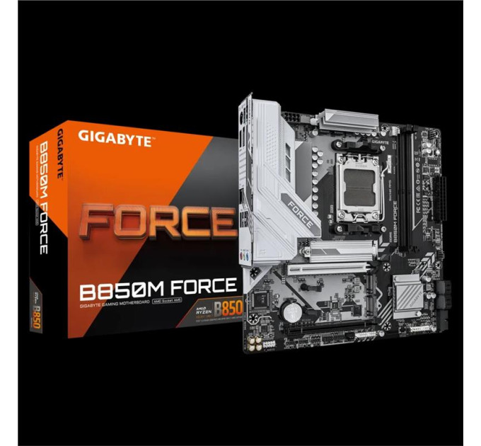 Gigabyte components Материнська плата GIGABYTE B850M FORCE sAM5 B850 2xDDR5 M.2 HDMI DP mATX