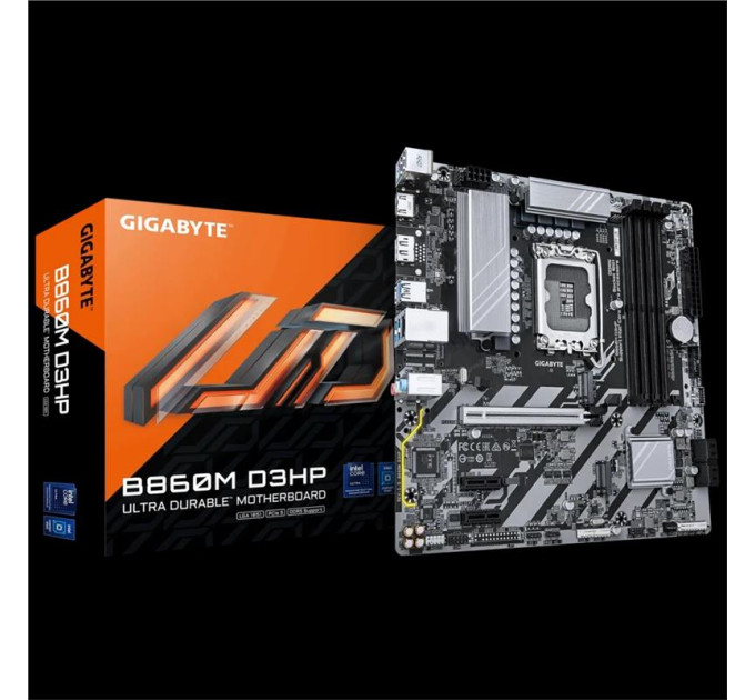 Gigabyte components Материнська плата GIGABYTE B860M DS3H s1851 B860 4xDDR5 M.2 HDMI DP mATX