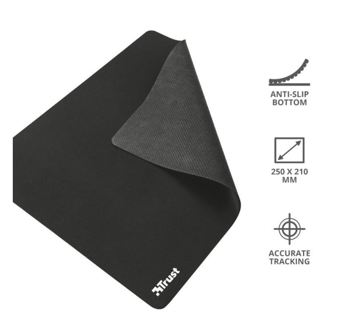 Trust Килимок для миші Trust Mouse Pad M Black (24193)