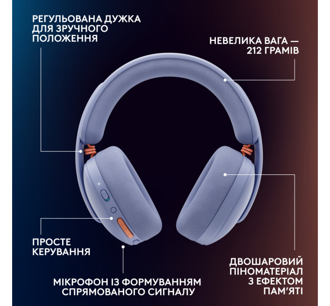 Logitech Гарнітура Logitech G325 Lightspeed Lilac (981-001538)