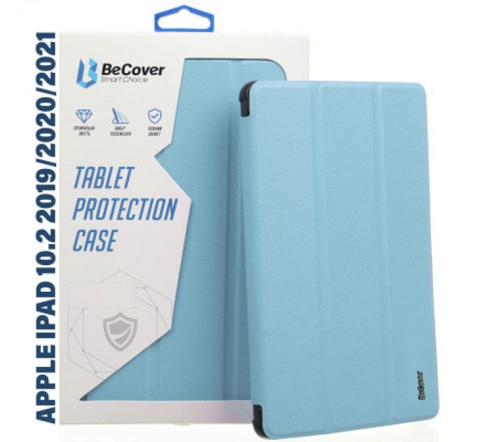 BeCover Чохол до планшета BeCover Tri Fold Hard Apple iPad 10.2 2019/2020/2021 Light Blue (711126)