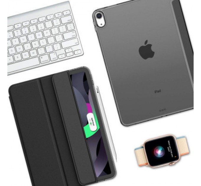 BeCover Чохол до планшета BeCover Tri Fold Hard Apple iPad Air (4/5) 2020/2022 10.9" Black (709661) (709661)