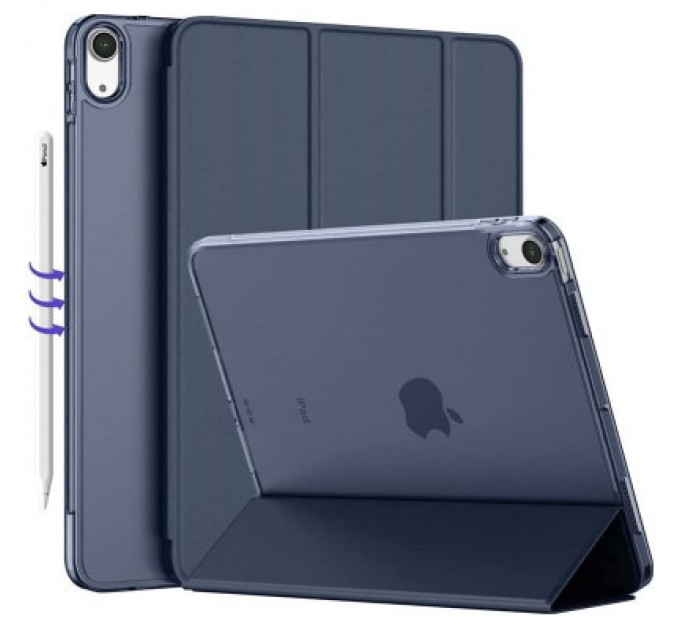 BeCover Чохол до планшета BeCover Tri Fold Hard Apple iPad Air (4/5) 2020/2022 10.9" Deep Blue (711128)