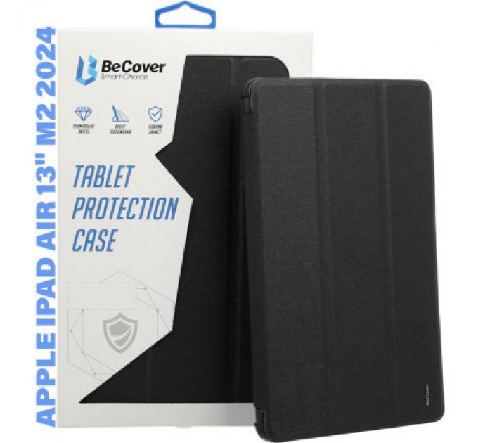 BeCover Чохол до планшета BeCover Tri Fold Hard Apple iPad Air 13" M2 2024 Black (711471)