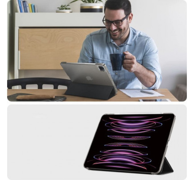BeCover Чохол до планшета BeCover Tri Fold Hard Apple iPad Air 13" M2 2024 Black (711471)
