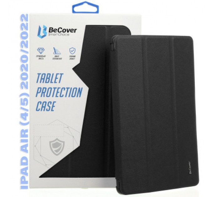 BeCover Чохол до планшета BeCover Tri Fold Hard TPU Apple iPad Air (4/5) 2020/2022 10.9" Black (711106)