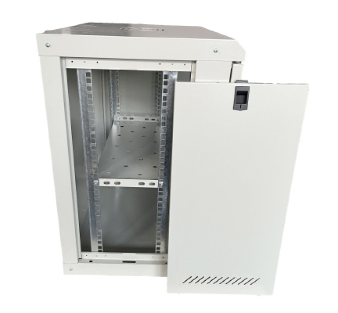 GEAR Шафа настінна GEAR 12U 19" 600x450x650 мм, + полка 19", grey (GWMSN-12U-600-450G)