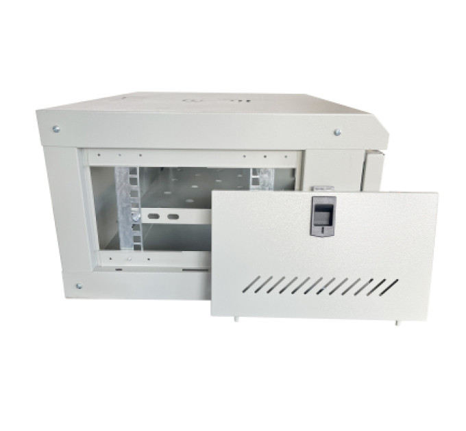 GEAR Шафа настінна GEAR 4U 19" 600x450x280 мм, + полка 19", grey (GWMSN-4U-600-450G)