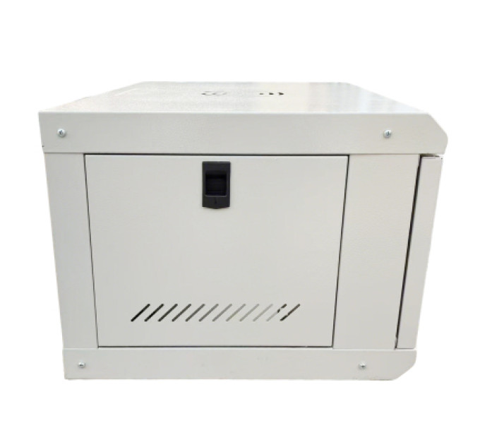 GEAR Шафа настінна GEAR 6U 19" 600x450x350 мм, + полка 19", grey (GWMSN-6U-600-450G)