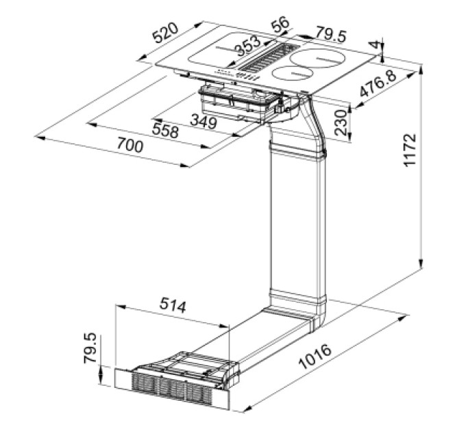 Franke Варочна поверхня Franke FSM 709 HI LL KIT (340.0678.204)