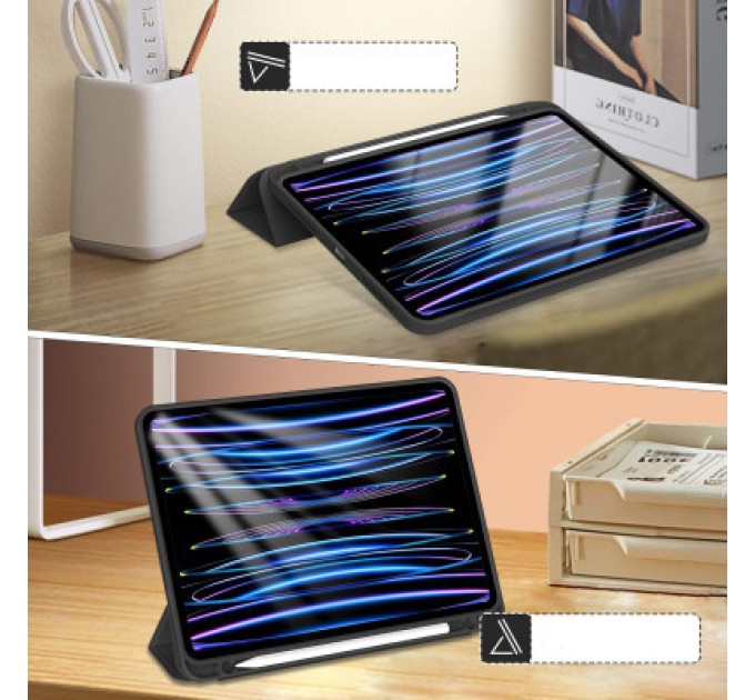 BeCover Чохол до планшета BeCover Tri Fold Hard TPU Apple iPad Air 13" M2 2024 Black (711466)