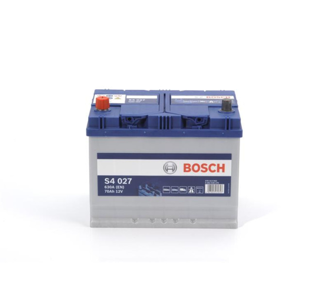 BOSCH AUTO Акумулятор Bosch S4 12В 70А·год 630А L+ (0 092 S40 270)