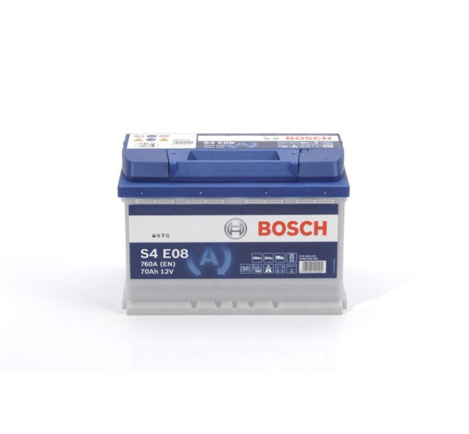 BOSCH AUTO Акумулятор Bosch S4 12В 70А·год 760А R+ (0 092 S4E 081)