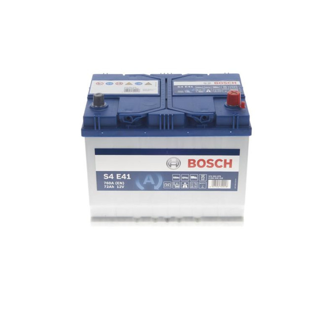 BOSCH AUTO Акумулятор Bosch S4 12В 72А·год 760А R+ (0 092 S4E 410)