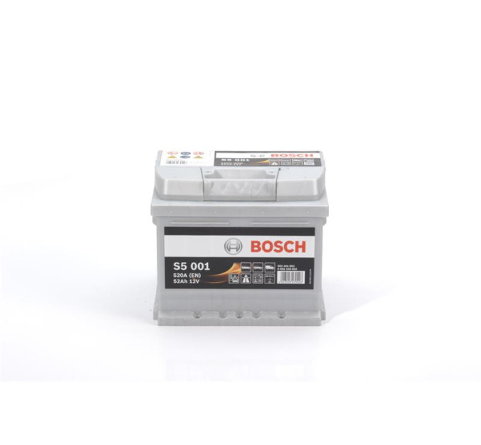 BOSCH AUTO Акумулятор Bosch S5 12В 52А·год 520А R+ (0 092 S50 010)