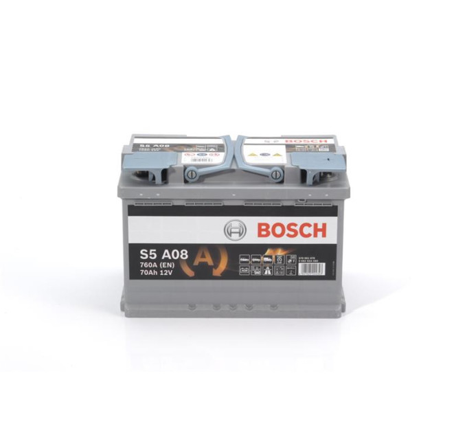 BOSCH AUTO Акумулятор Bosch S5 AGM 12В 70А·год 760А R+ (0 092 S5A 080)