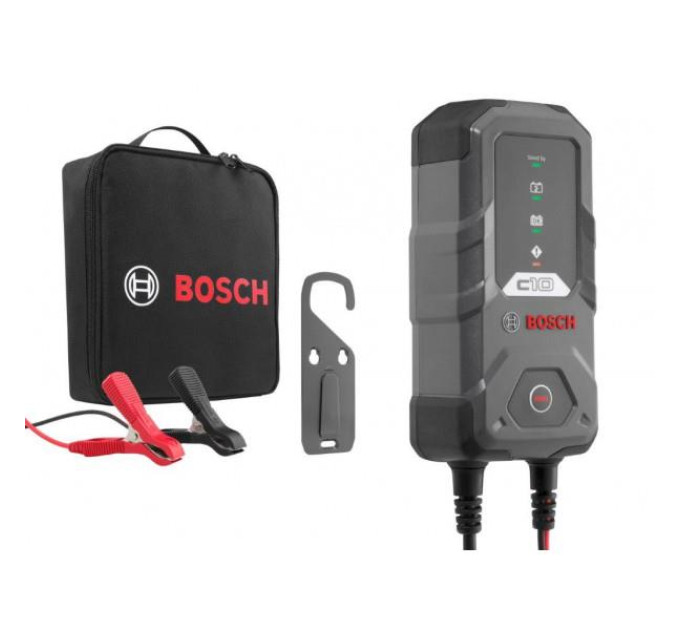 BOSCH AUTO Зарядний пристрій Bosch C10, 12В, 5-120А·год, 3.5А, IP65 (0 189 911 010)