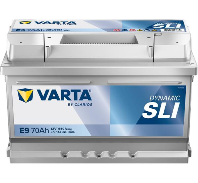 Varta Auto Акумулятор Varta Dynamic SLI 12В 70Аг 640А R+ (570144064)